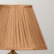 Beige Silk Pleated Empire Lampshade- B22 Holder